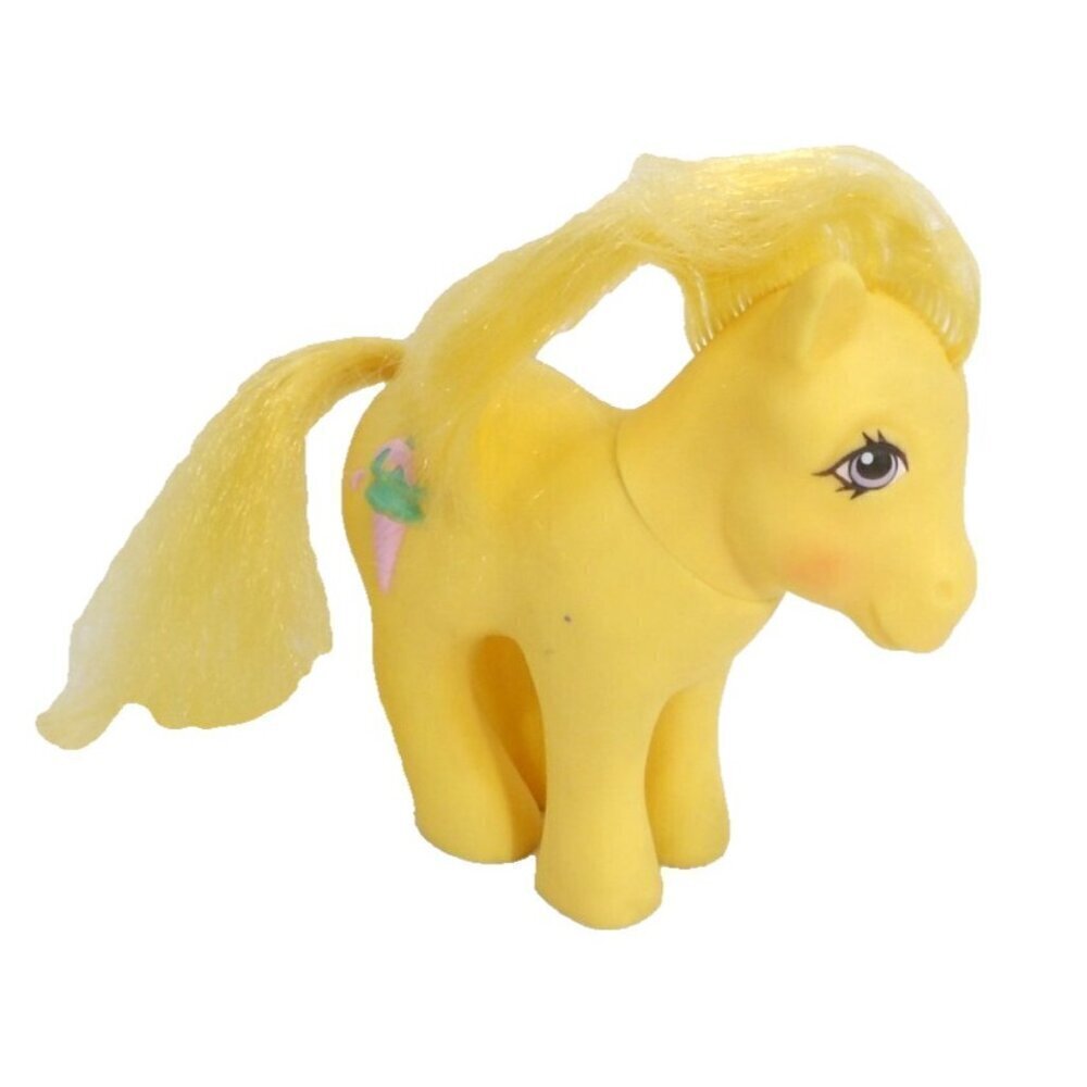 My Little Pony SWIRLY WHIRLY Ice Cream Cone tattoo 5" tall vintage HASBRO 1987